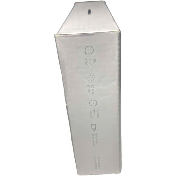 heyday String Lights Curtain Rose Gold – USB LED Fairy Backdrop Decor, 6.5ft New - Picture 7 of 8